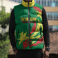Senegal Football Pride Custom Sleeveless Puffer Jacket Les Lions de la Teranga
