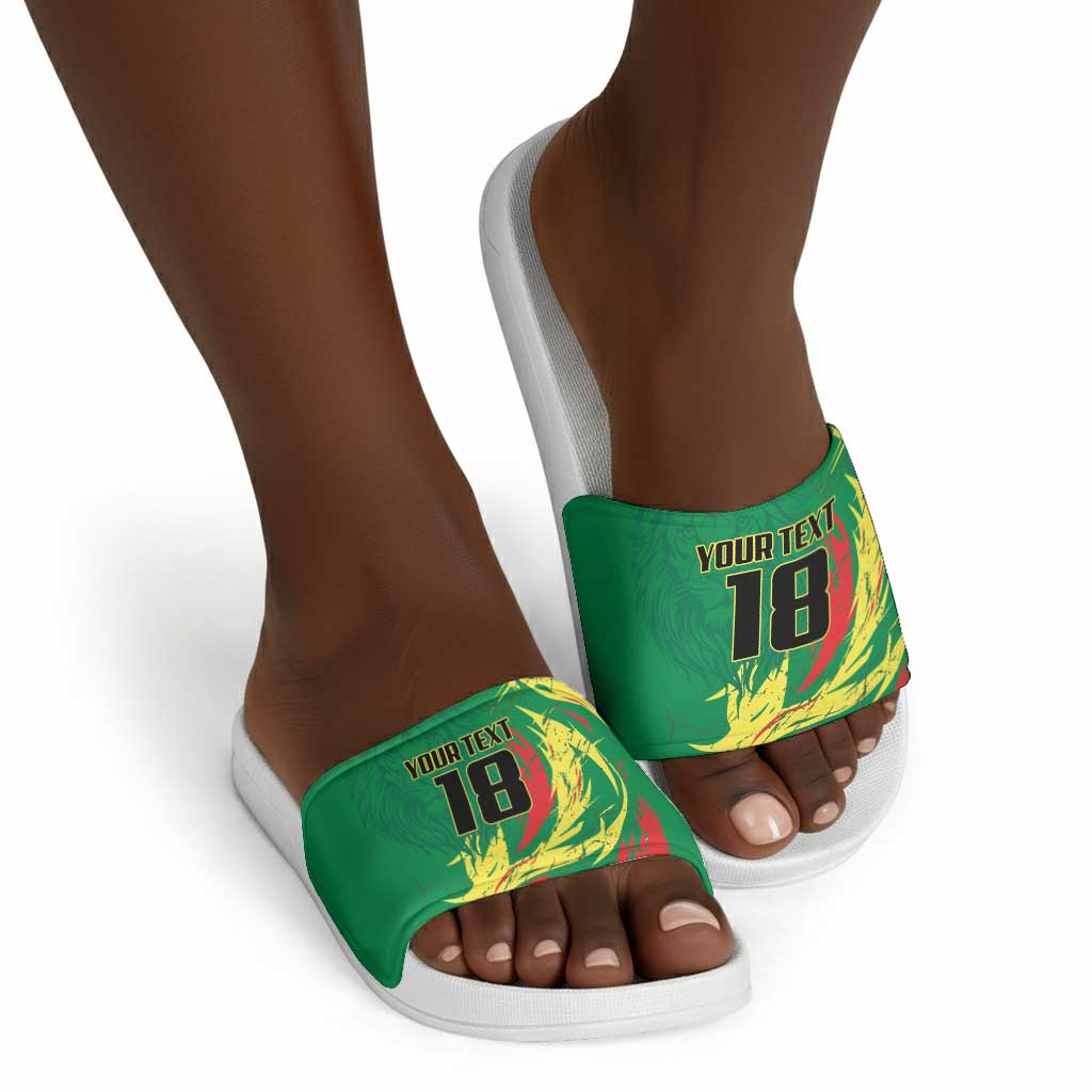 Senegal Football Pride Custom Slide Sandals Les Lions de la Teranga
