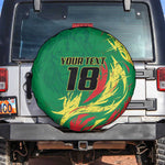 Senegal Football Pride Custom Spare Tire Cover Les Lions de la Teranga