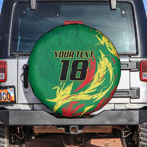 Senegal Football Pride Custom Spare Tire Cover Les Lions de la Teranga