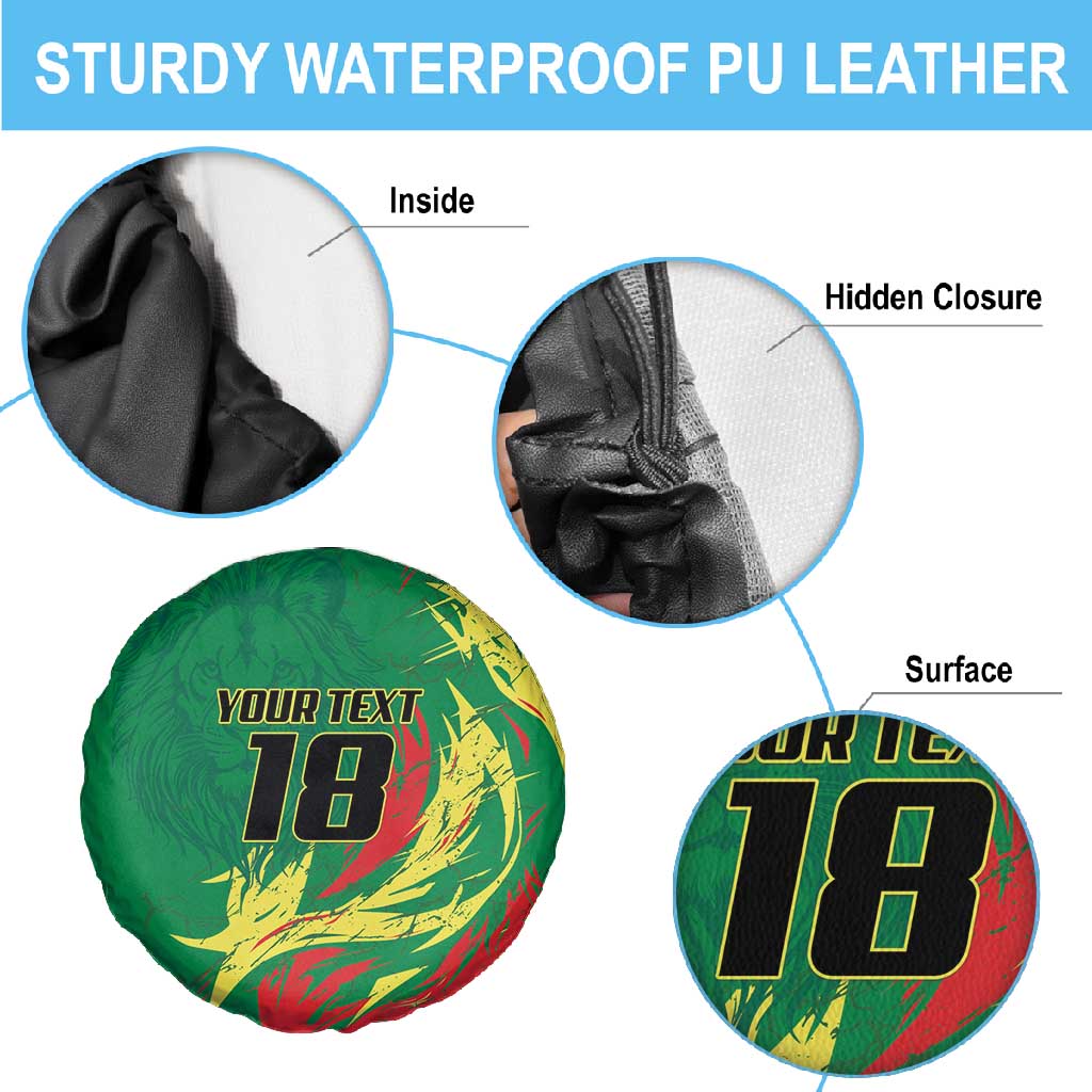 Senegal Football Pride Custom Spare Tire Cover Les Lions de la Teranga