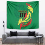 Senegal Football Pride Custom Tapestry Les Lions de la Teranga