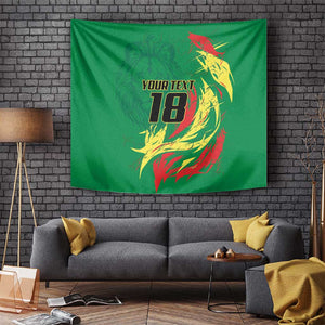 Senegal Football Pride Custom Tapestry Les Lions de la Teranga