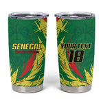 Senegal Football Pride Custom Tumbler Cup Les Lions de la Teranga