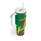 Senegal Football Pride Custom Tumbler With Handle Les Lions de la Teranga