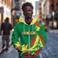 Senegal Football Pride Custom Zip Hoodie Les Lions de la Teranga