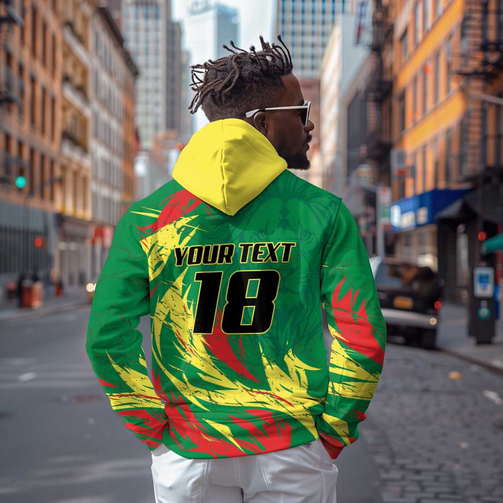 Senegal Football Pride Custom Zip Hoodie Les Lions de la Teranga