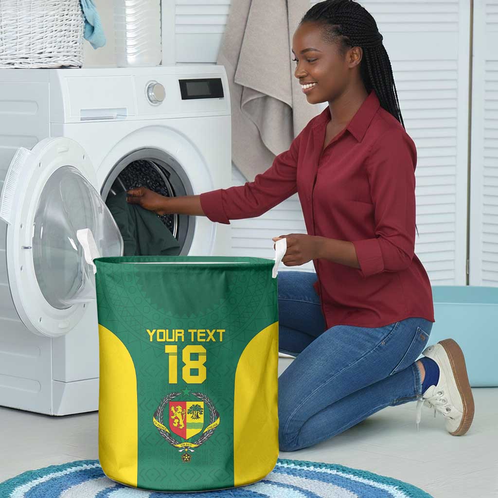 Senegal Football Custom Laundry Basket Pride of African Champions