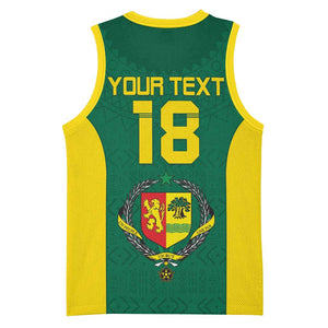 Senegal Football Custom Basketball Jersey Pride of African Champions