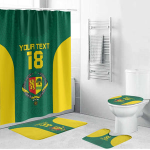 Senegal Football Custom Bathroom Set Pride of African Champions