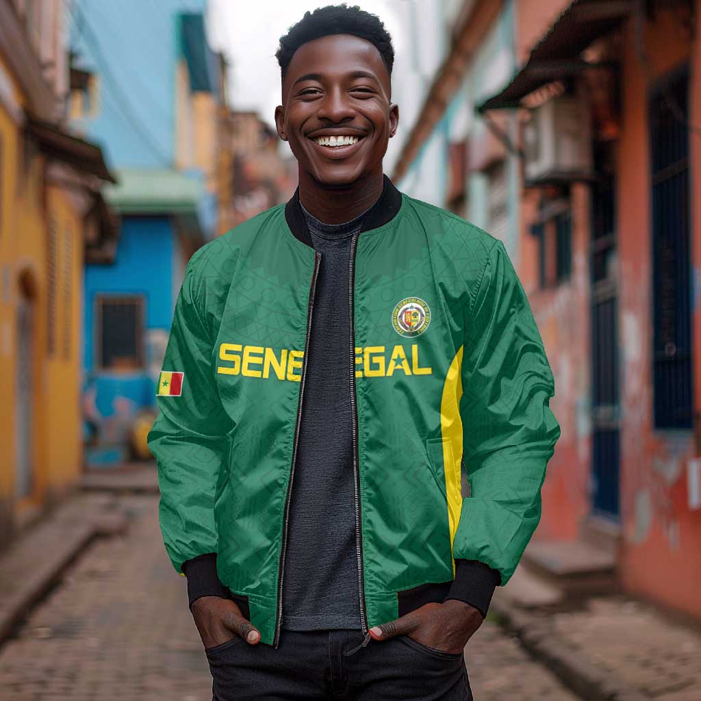 Senegal Football Custom Bomber Jacket Pride of African Champions