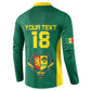Senegal Football Custom Button Sweatshirt Pride of African Champions