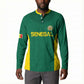 Senegal Football Custom Button Sweatshirt Pride of African Champions