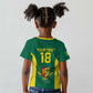 Senegal Football Custom Kid T shirt Pride of African Champions