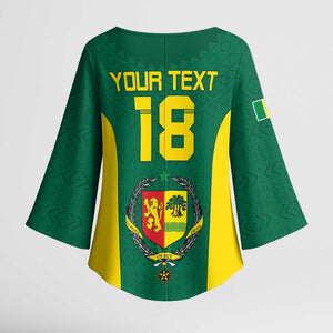 Senegal Football Custom Kimono Sleeve Blouse Pride of African Champions