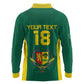 Senegal Football Custom Long Sleeve Polo Shirt Pride of African Champions