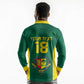 Senegal Football Custom Long Sleeve Polo Shirt Pride of African Champions