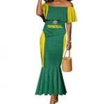 Senegal Football Custom Mermaid Dress Pride of African Champions