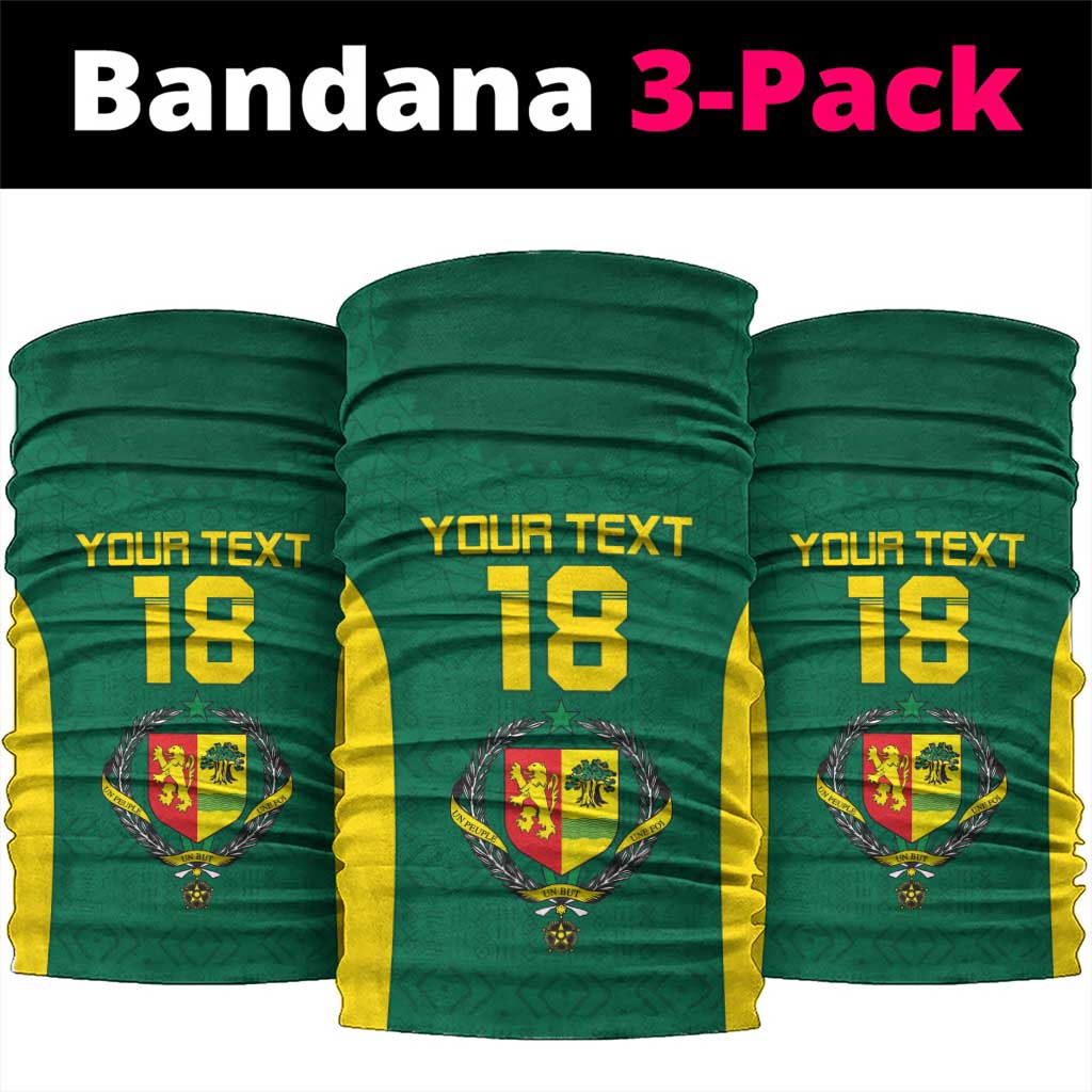 Senegal Football Custom Neck Gaiter Pride of African Champions