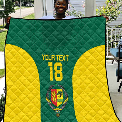 Senegal Football Custom Quilt Pride of African Champions