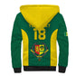 Senegal Football Custom Sherpa Hoodie Pride of African Champions