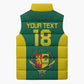 Senegal Football Custom Sleeveless Puffer Jacket Pride of African Champions