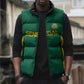 Senegal Football Custom Sleeveless Puffer Jacket Pride of African Champions