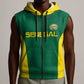 Senegal Football Custom Sleeveless Zip Hoodie Pride of African Champions