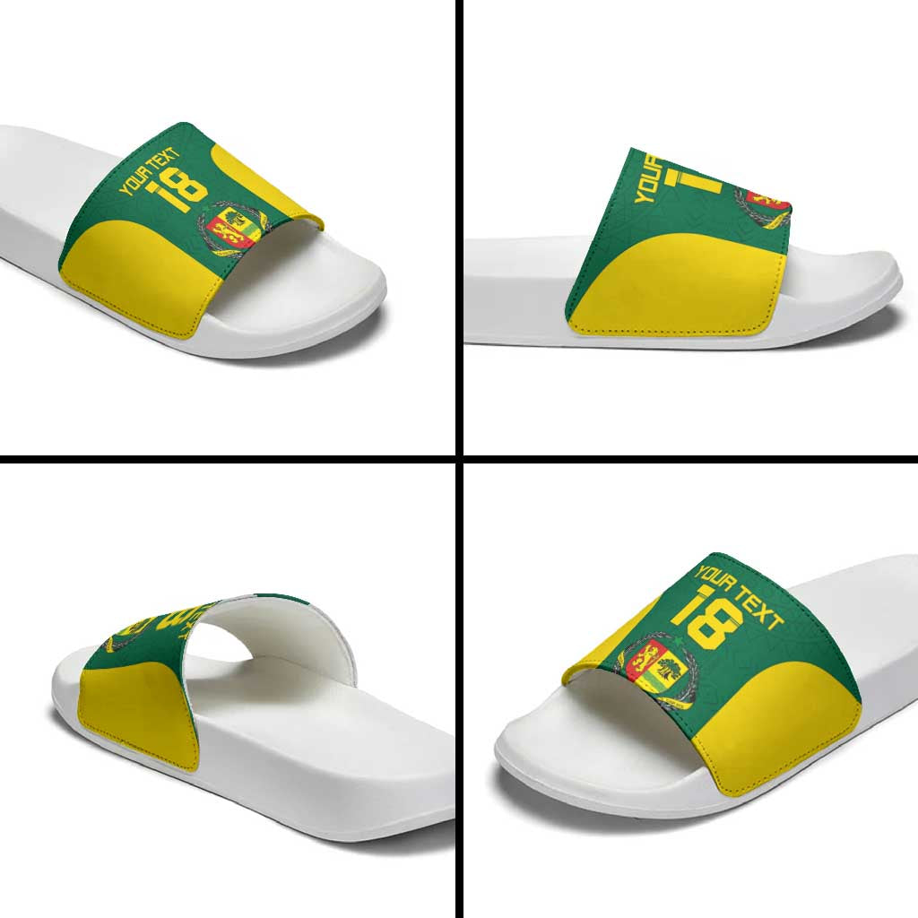 Senegal Football Custom Slide Sandals Pride of African Champions