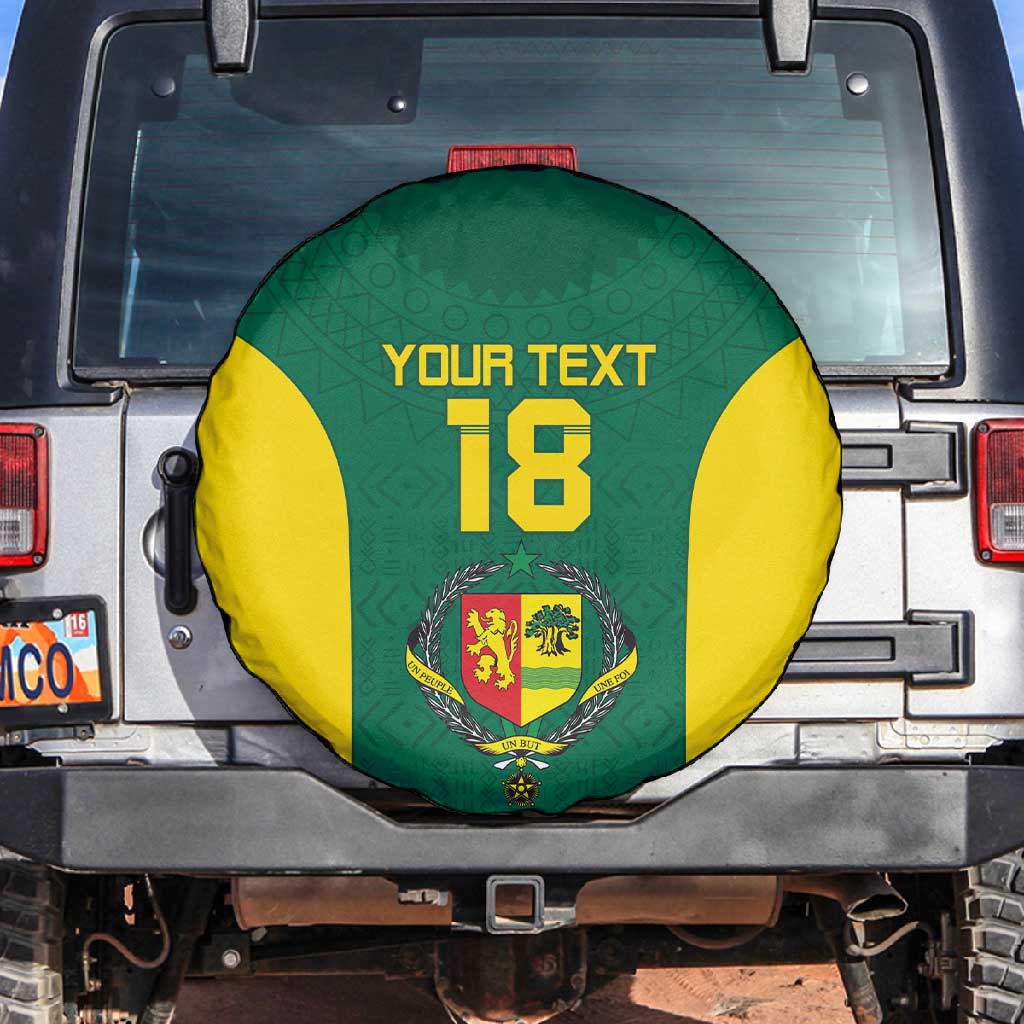 Senegal Football Custom Spare Tire Cover Pride of African Champions