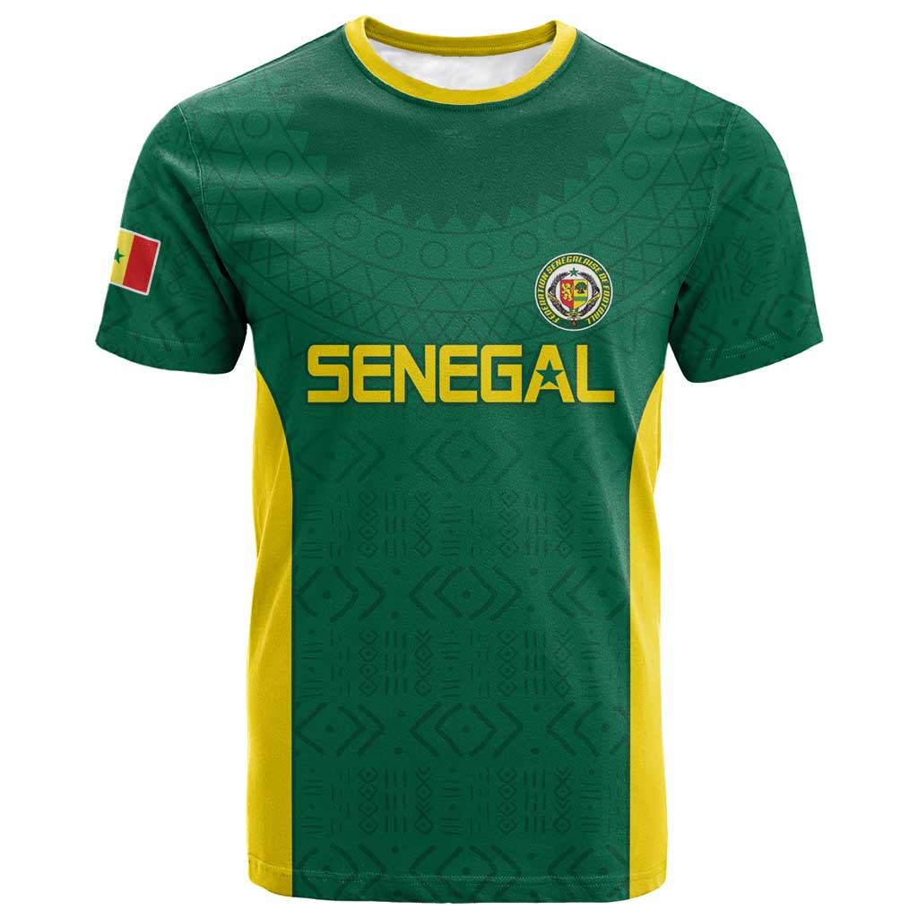 Senegal Football Custom T shirt Pride of African Champions