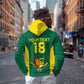 Senegal Football Custom Zip Hoodie Pride of African Champions