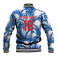 Custom Football Cape Verde Blue Sharks Baseball Jacket Rise Again Island