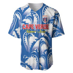Custom Football Cape Verde Blue Sharks Baseball Jersey Rise Again Island