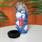 Custom Football Cape Verde Blue Sharks 4 in 1 Can Cooler Tumbler Rise Again Island