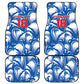Custom Football Cape Verde Blue Sharks Car Mats Rise Again Island