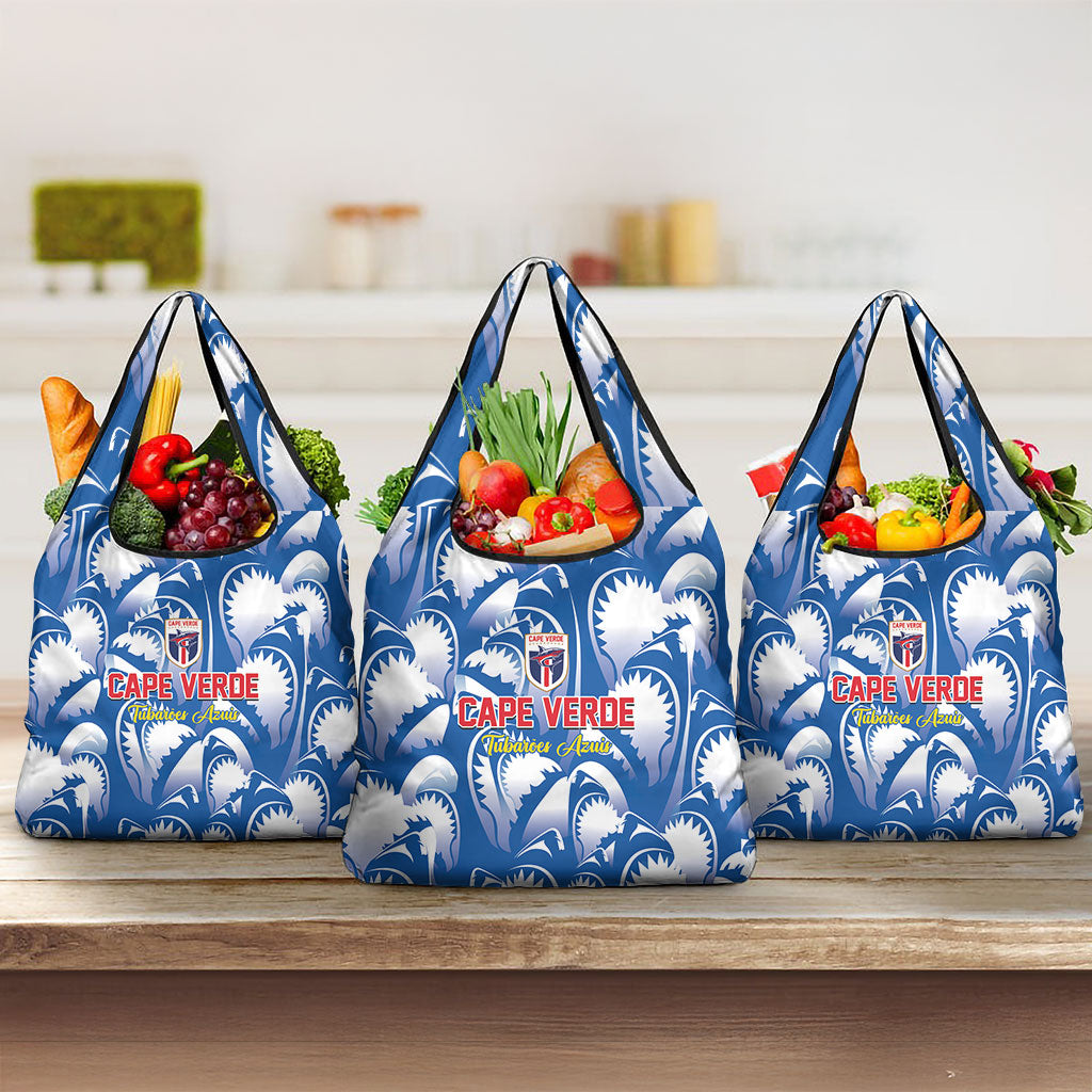 Football Cape Verde Blue Sharks Grocery Bag Rise Again Island