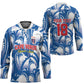 Custom Football Cape Verde Blue Sharks Hockey Jersey Rise Again Island