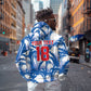 Custom Football Cape Verde Blue Sharks Hoodie Rise Again Island