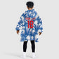 Custom Football Cape Verde Blue Sharks Kid Wearable Blanket Hoodie Rise Again Island