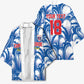 Custom Football Cape Verde Blue Sharks Kimono Rise Again Island