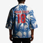 Custom Football Cape Verde Blue Sharks Kimono Rise Again Island