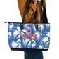 Football Cape Verde Blue Sharks Leather Tote Bag Rise Again Island