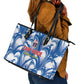 Football Cape Verde Blue Sharks Leather Tote Bag Rise Again Island
