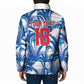 Custom Football Cape Verde Blue Sharks Padded Jacket Rise Again Island