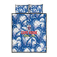 Football Cape Verde Blue Sharks Quilt Bed Set Rise Again Island