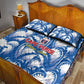 Football Cape Verde Blue Sharks Quilt Bed Set Rise Again Island