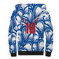 Custom Football Cape Verde Blue Sharks Sherpa Hoodie Rise Again Island
