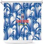 Football Cape Verde Blue Sharks Shower Curtain Rise Again Island