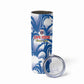 Custom Football Cape Verde Blue Sharks Skinny Tumbler Rise Again Island